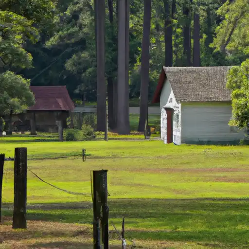 Rural homes in Burke, Georgia