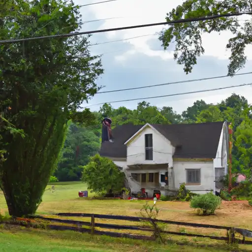 Rural homes in DeKalb, Georgia