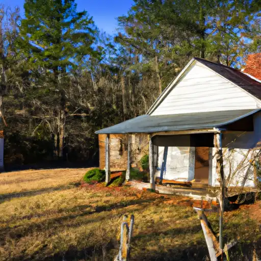 Rural homes in Jackson, Georgia
