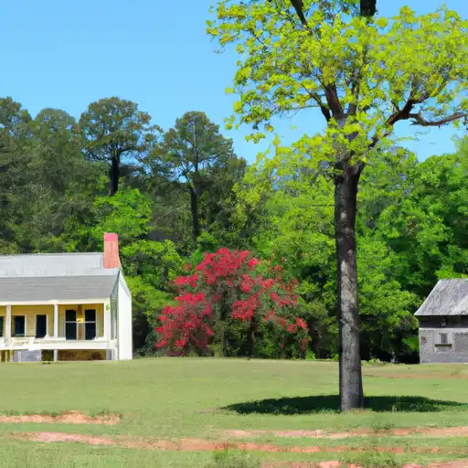 Rural homes in Jefferson, Georgia