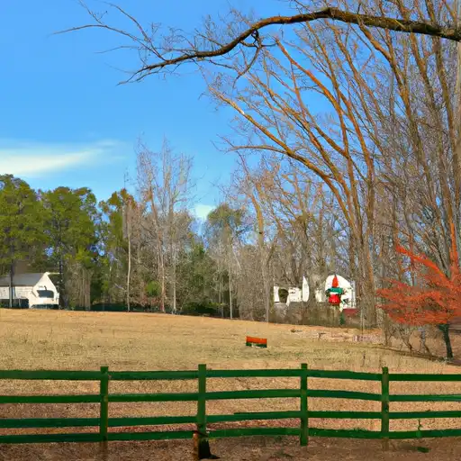 Rural homes in Monroe, Georgia