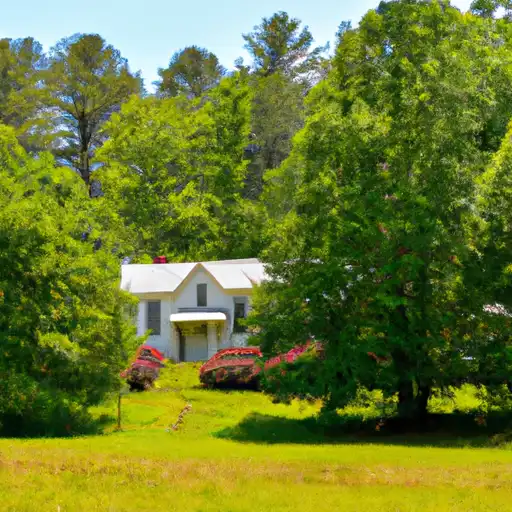 Rural homes in Oconee, Georgia