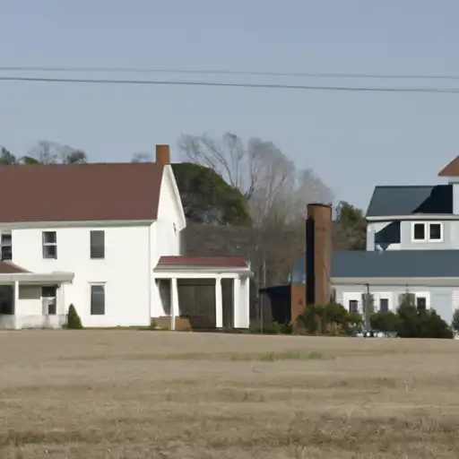 Rural homes in Towns, Georgia