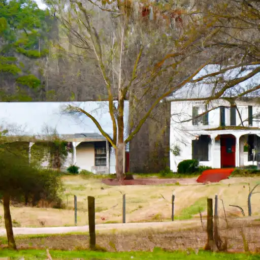 Rural homes in Wayne, Georgia