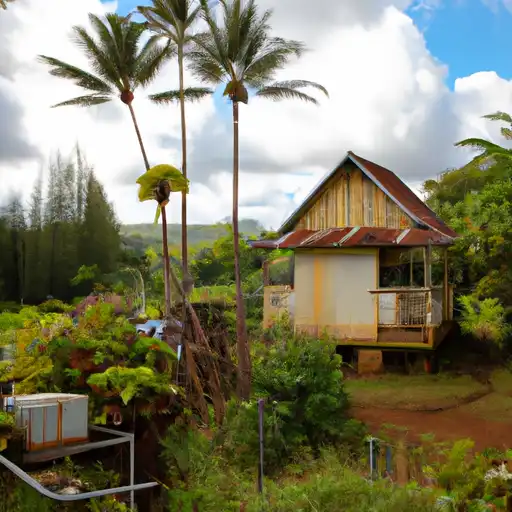 Rural homes in Kauai, Hawaii