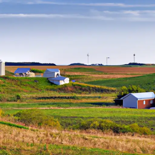 Rural homes in Adair, Iowa