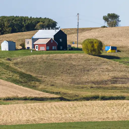 Rural homes in Delaware, Iowa