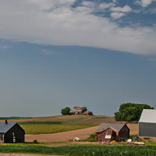 Rural homes in Hancock, Iowa