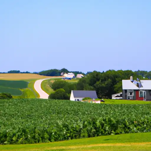 Rural homes in Ida, Iowa