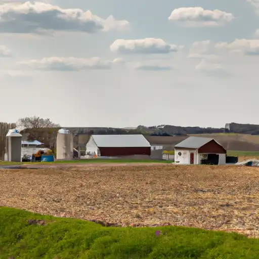 Rural homes in Jackson, Iowa