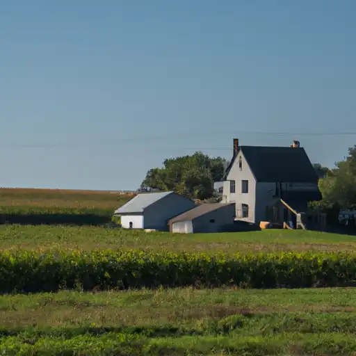 Rural homes in Jones, Iowa