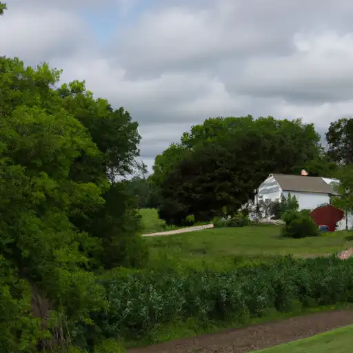 Rural homes in Mills, Iowa