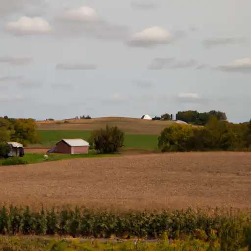 Rural homes in Mitchell, Iowa