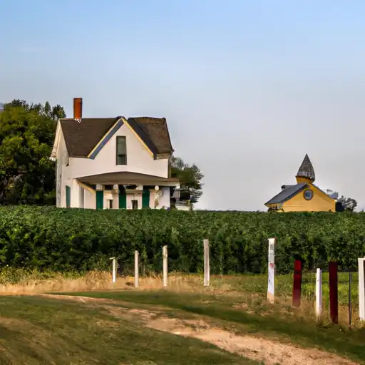 Rural homes in Monroe, Iowa
