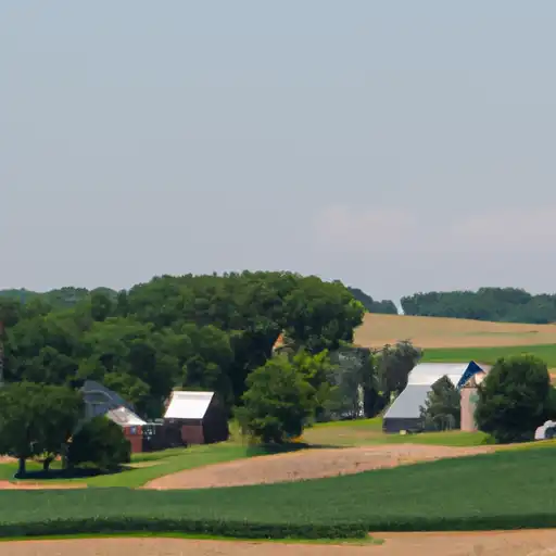 Rural homes in Muscatine, Iowa