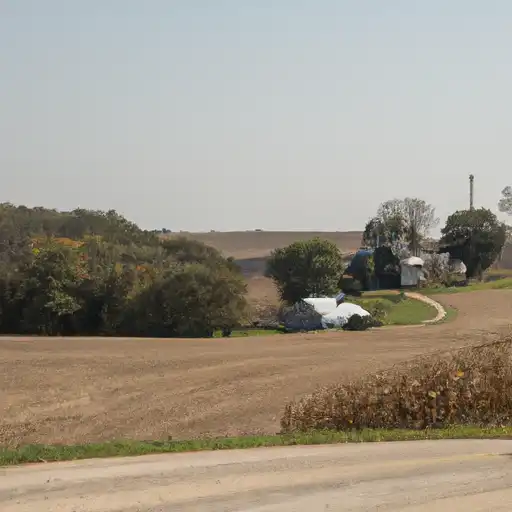 Rural homes in Plymouth, Iowa