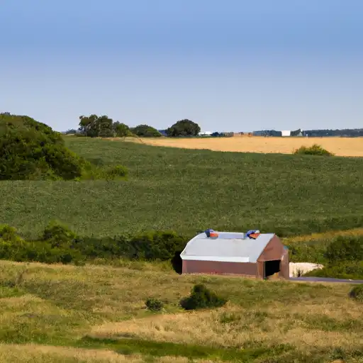 Rural homes in Webster, Iowa