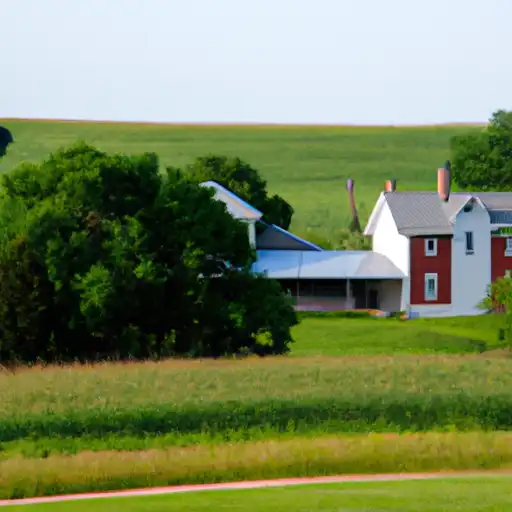 Rural homes in Wright, Iowa