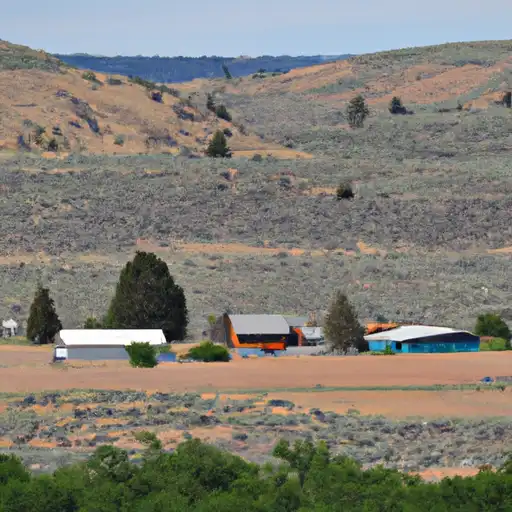 Rural homes in Butte, Idaho