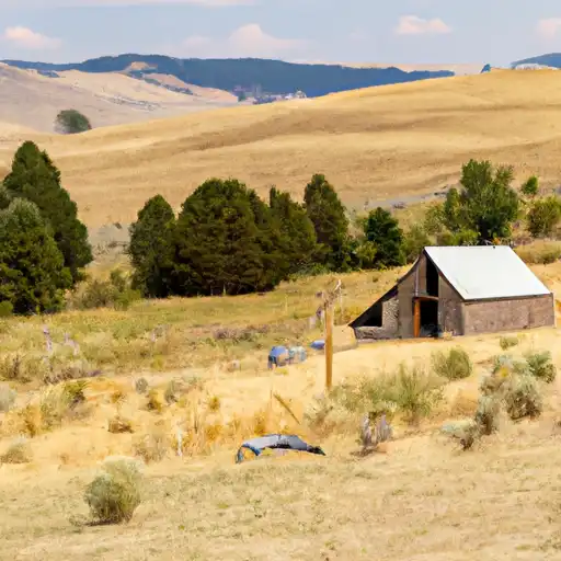 Rural homes in Custer, Idaho