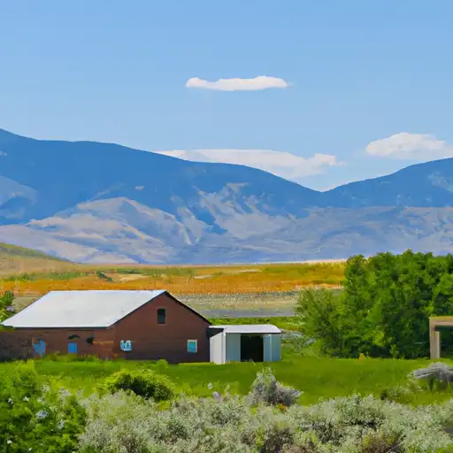 Rural homes in Lemhi, Idaho