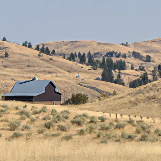 Rural homes in Lincoln, Idaho