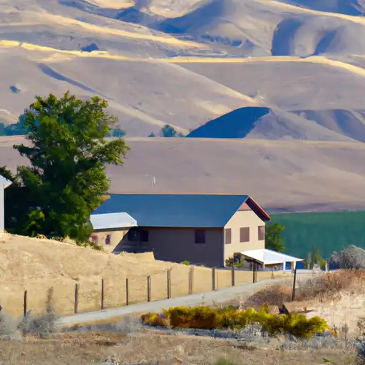 Rural homes in Power, Idaho