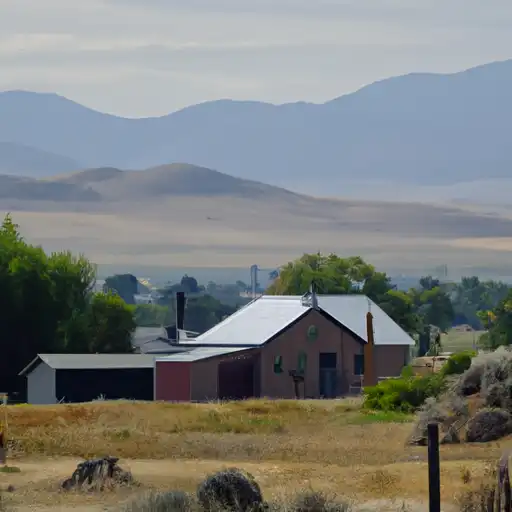 Rural homes in Valley, Idaho