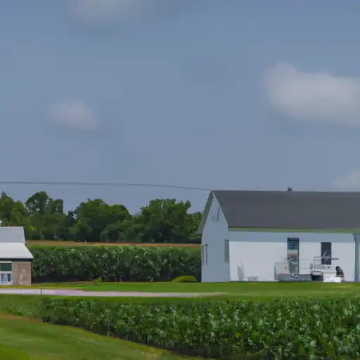 Rural homes in Cumberland, Illinois