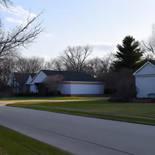 Rural homes in DuPage, Illinois