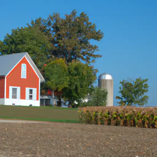 Rural homes in Fayette, Illinois