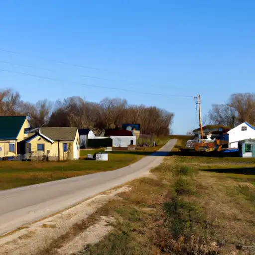Rural homes in Hardin, Illinois