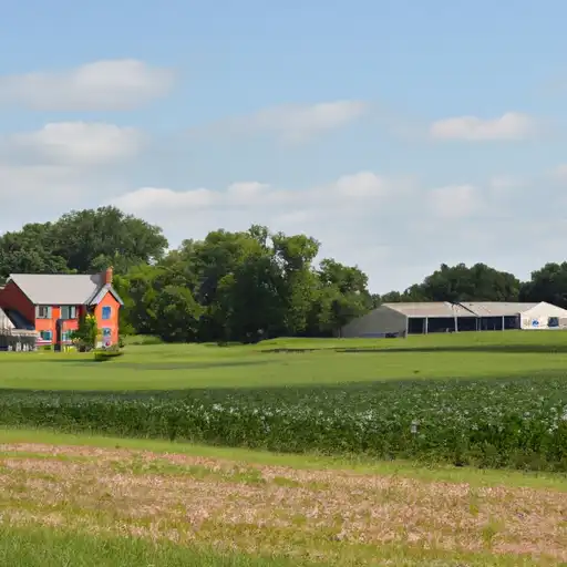 Rural homes in Livingston, Illinois
