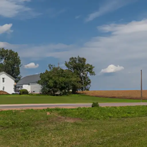 Rural homes in Richland, Illinois