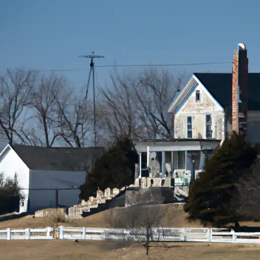 Rural homes in Saint Clair, Illinois