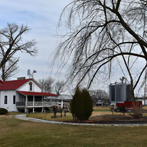 Rural homes in Union, Illinois