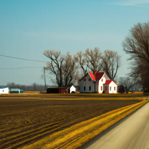 Rural homes in DeKalb, Indiana