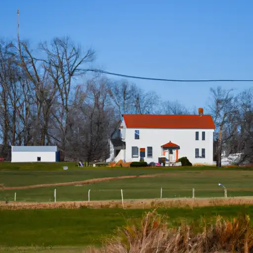 Rural homes in Delaware, Indiana