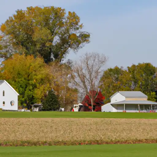 Rural homes in Fulton, Indiana