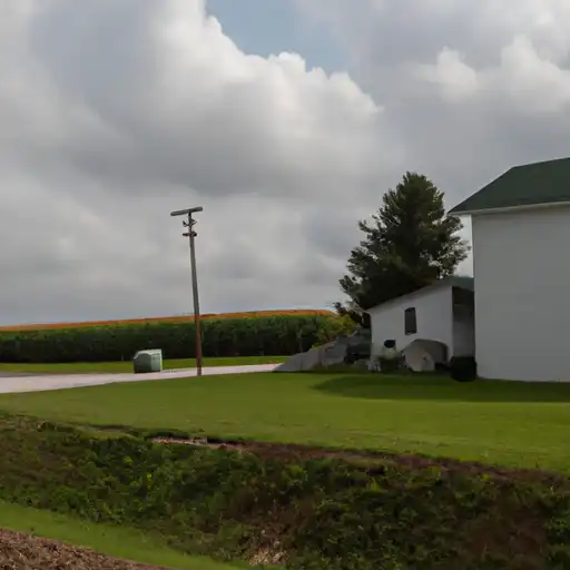 Rural homes in Huntington, Indiana