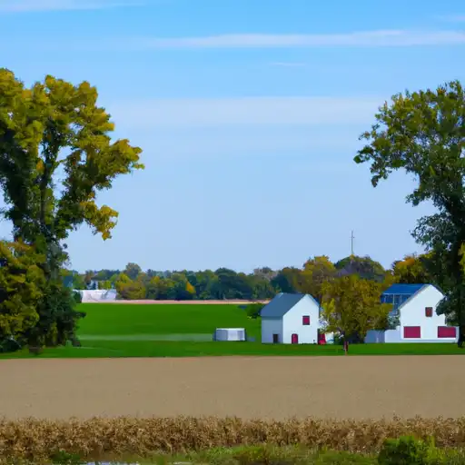Rural homes in Parke, Indiana