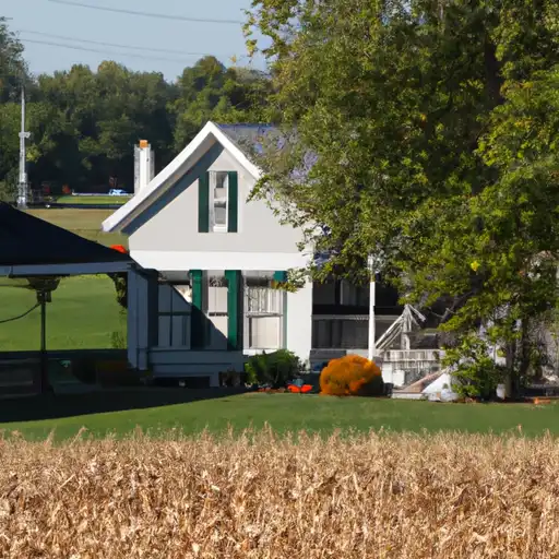Rural homes in Scott, Indiana
