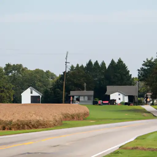 Rural homes in Warren, Indiana