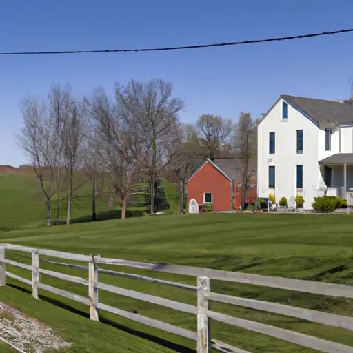 Rural homes in Warrick, Indiana