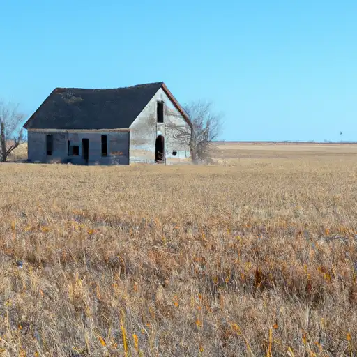 Rural homes in Hodgeman, Kansas