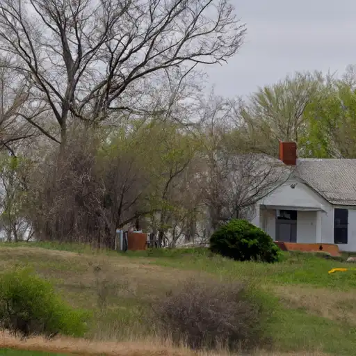 Rural homes in Lane, Kansas