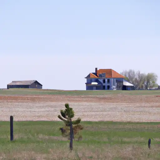 Rural homes in Ness, Kansas
