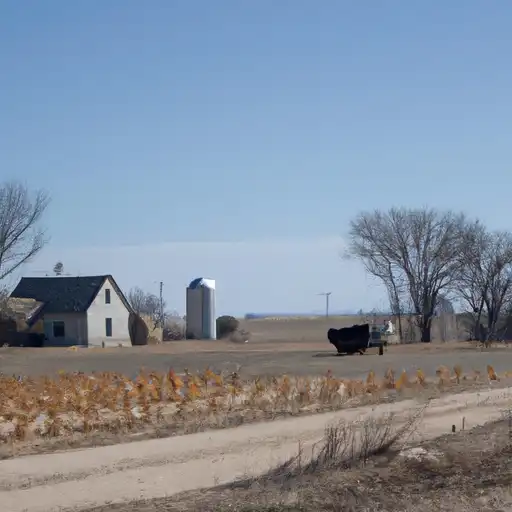 Rural homes in Pawnee, Kansas