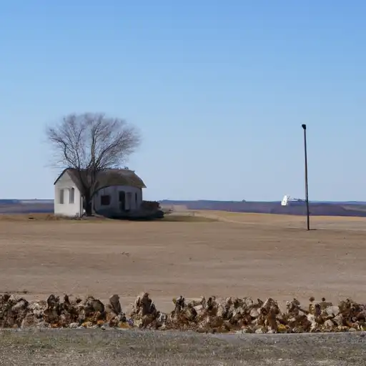 Rural homes in Russell, Kansas