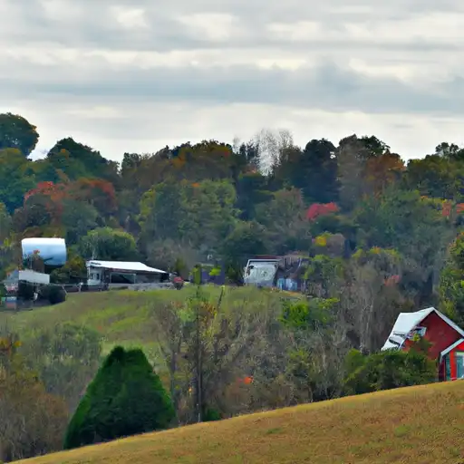 Rural homes in Bourbon, Kentucky
